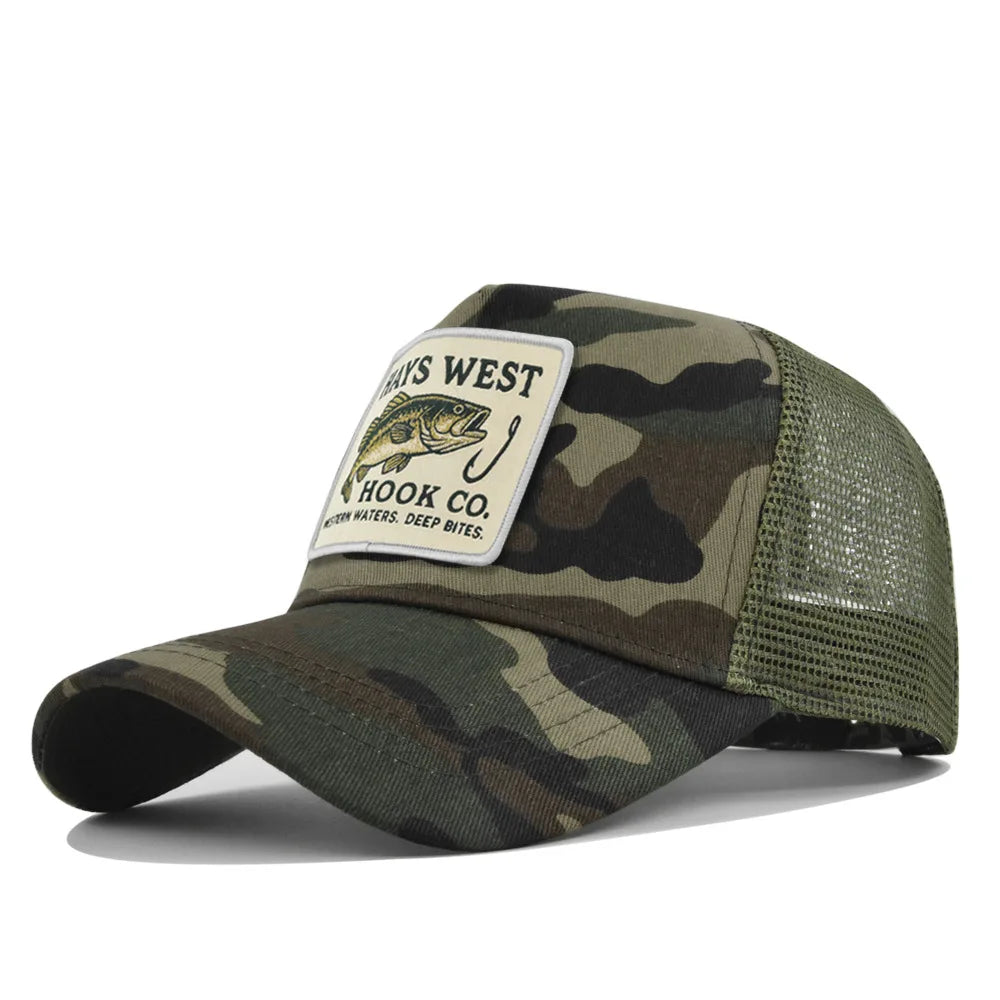 High Quality Fishing Embroidery Baseball Cap
