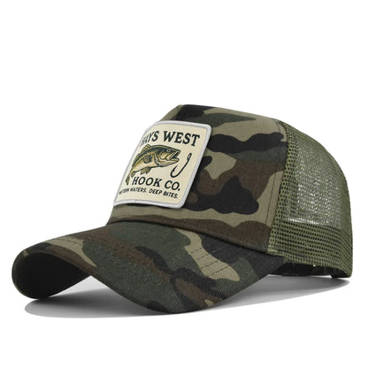 High Quality Fishing Embroidery Baseball Cap