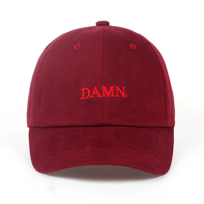 Luxury New Unisex DAMN Embroidery Baseball Caps Man Woman