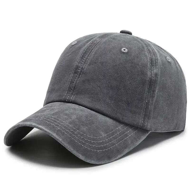 New Unisex Cap Plain Color Washed Cotton