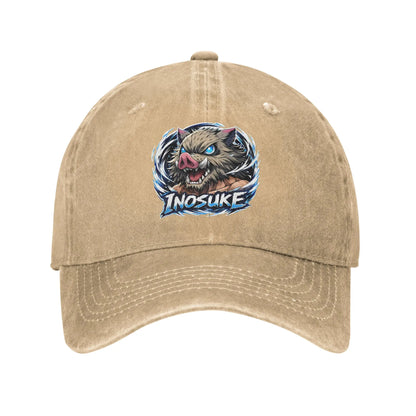 Summer Cap Sun Visor Demon Slayer Inosuke Hip Hop Caps Demon Slayer Baseball Hat