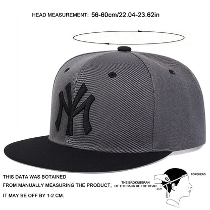 Unisex Letter Embroidery Hip-hop Hats Snapback Cap Baseball Caps Sunscreen Hat Sports Cap