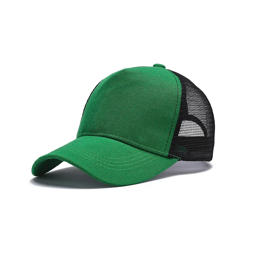 Summer Color-Block Breathable Mesh Baseball Cap