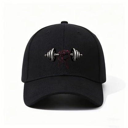 Barbell Fist Print Baseball Cap
