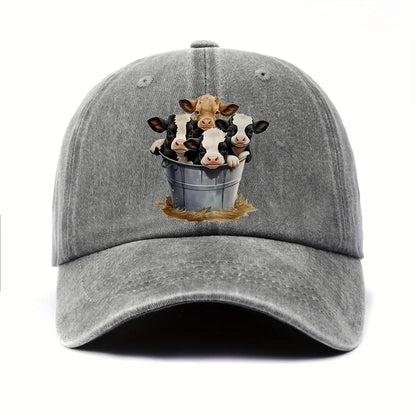 Cute Cow Print Baseball Cap