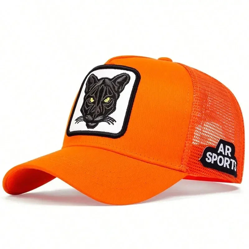 Animal Embroidery Net Rooster Hat Male And Female Animal Baseball Cap