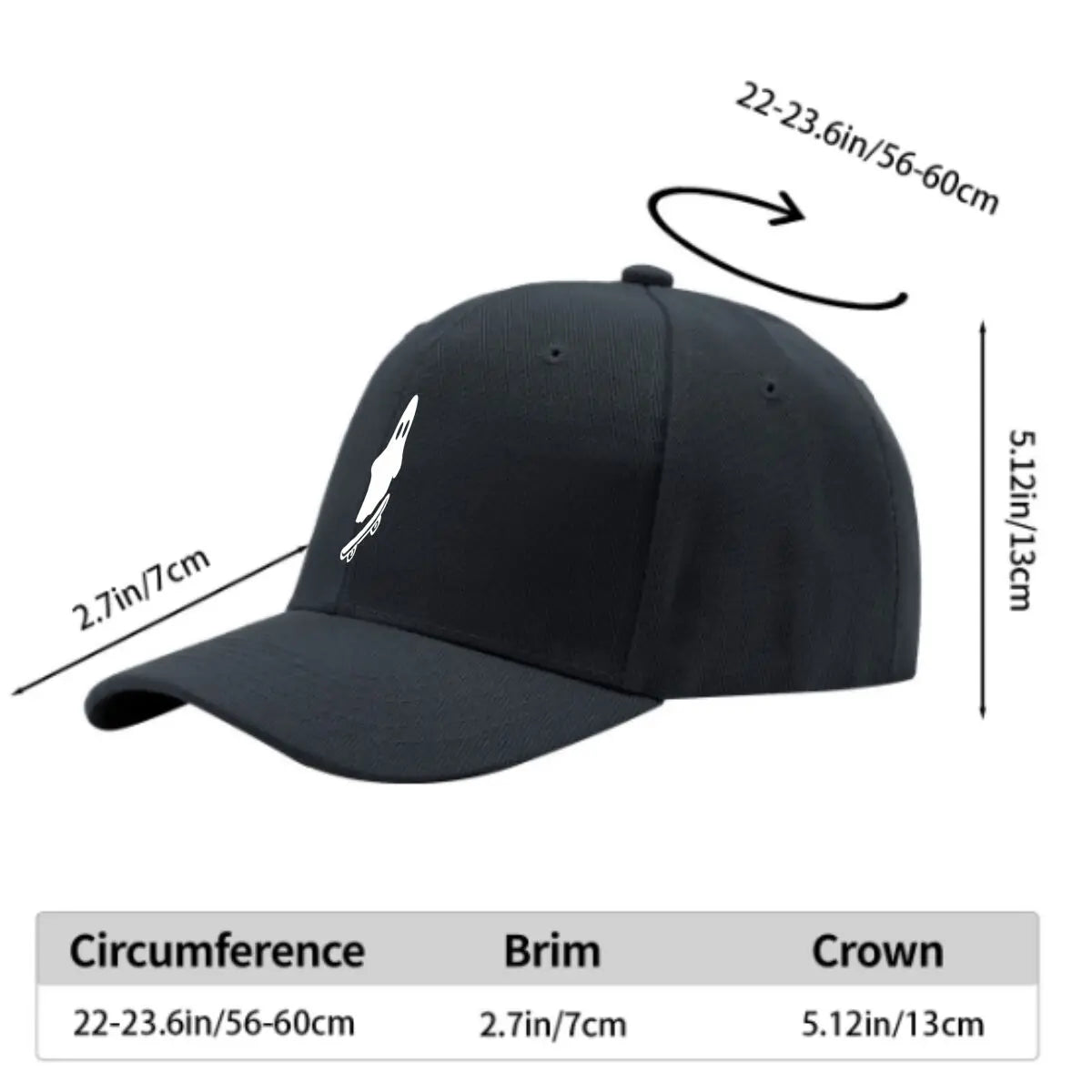 Ghost Skateboard Vintage Baseball Cap Baseball Cap