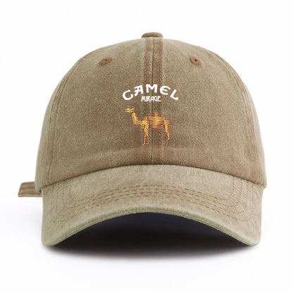 CAMEL Print Washed Baseball Cap