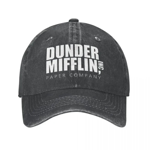 Classic Dunder Mifflin Logo Baseball Caps Men Women