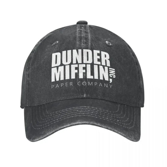 Classic Dunder Mifflin Logo Baseball Caps Men Women