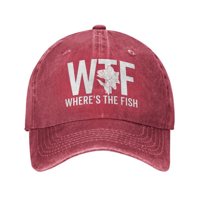 WTF Where's The Fish Hat Women Baseball Hat