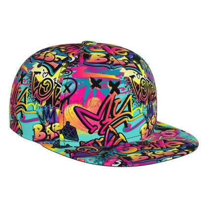 Colorful Graffiti Art Print Snapback Cap