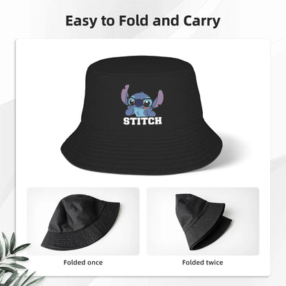 Spring Picnic Headwear Lilo & Stitch Bucket Hat Casual Men Sun Hat Nerdy Stitch Ispoti