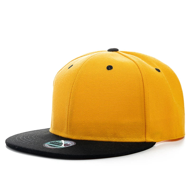 Unisex Cap Plain Snapback Hat High Quality Adult Hip Hop