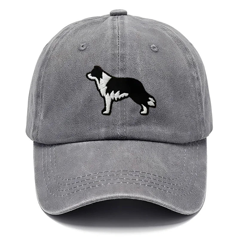 Border Collie Washed Cotton Baseball Cap