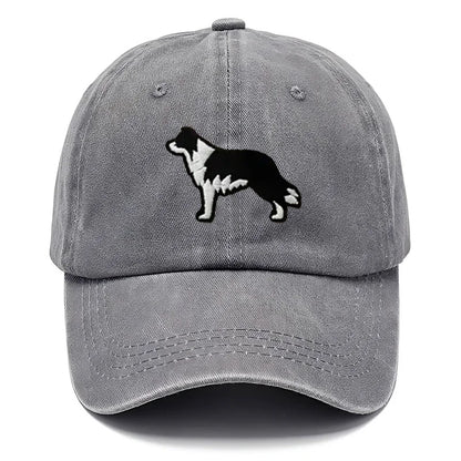 Border Collie Washed Cotton Baseball Cap