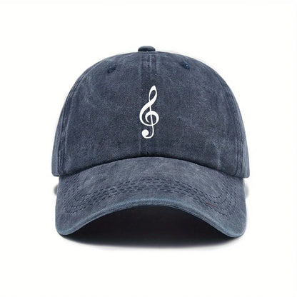 Music Note Printed Baseball Cap