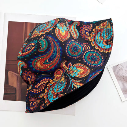 Style Bucket Hat Fisherman Hats Leaf Pattern Panama Cap Caps For Men Woman