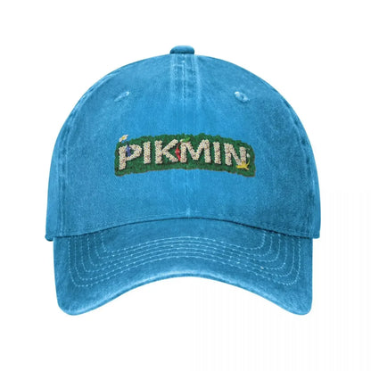 Pikmin Logo Baseball Caps Vintage Distressed Denim