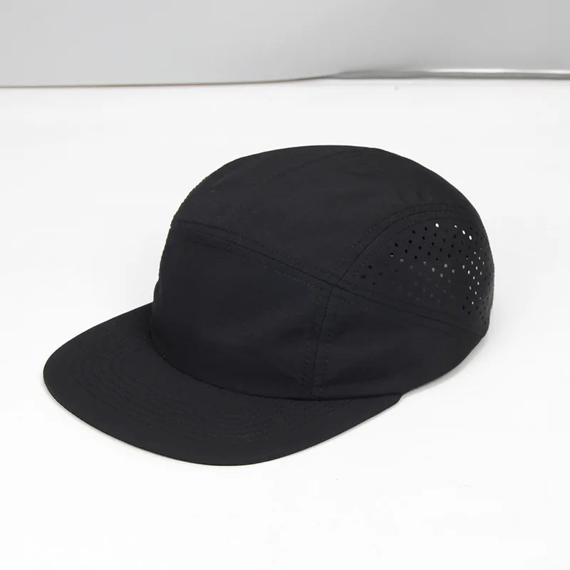 Quick Drying Nylon 5 Panel Snapback Hat For Men Women