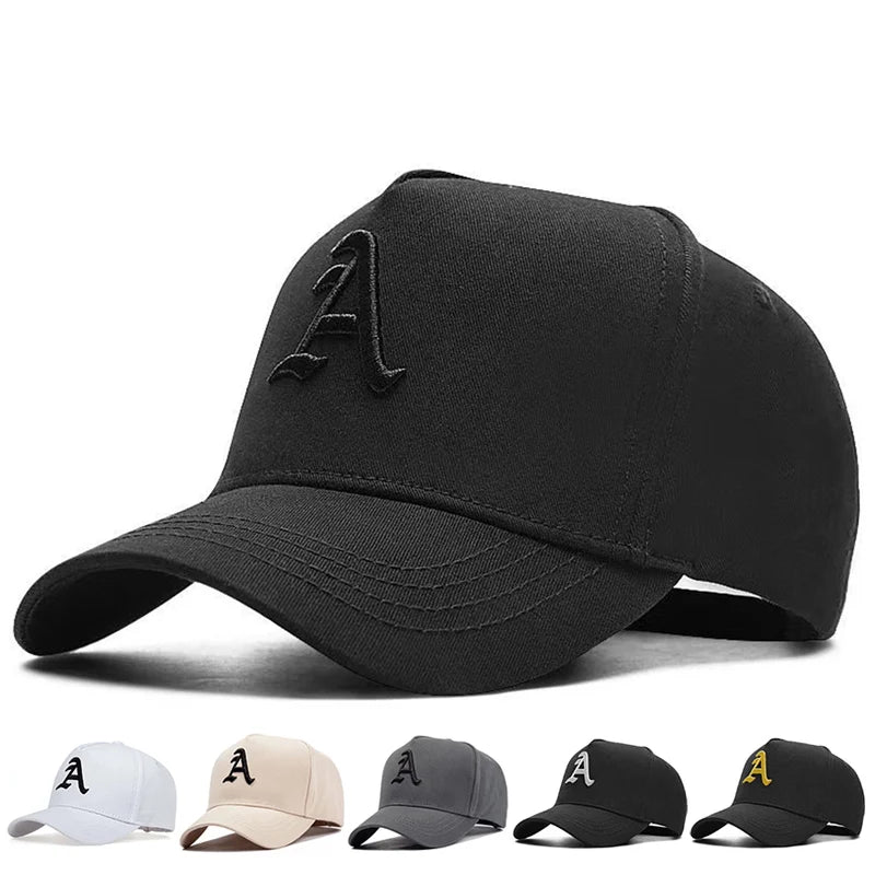 Unisex A Letter Embroidery Baseball Caps Sunscreen Hat