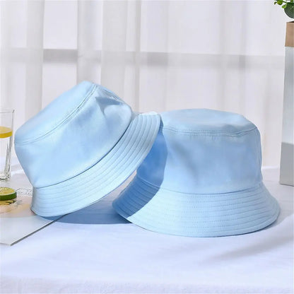 Cotton Summer Foldable Bucket Hat Unisex Women