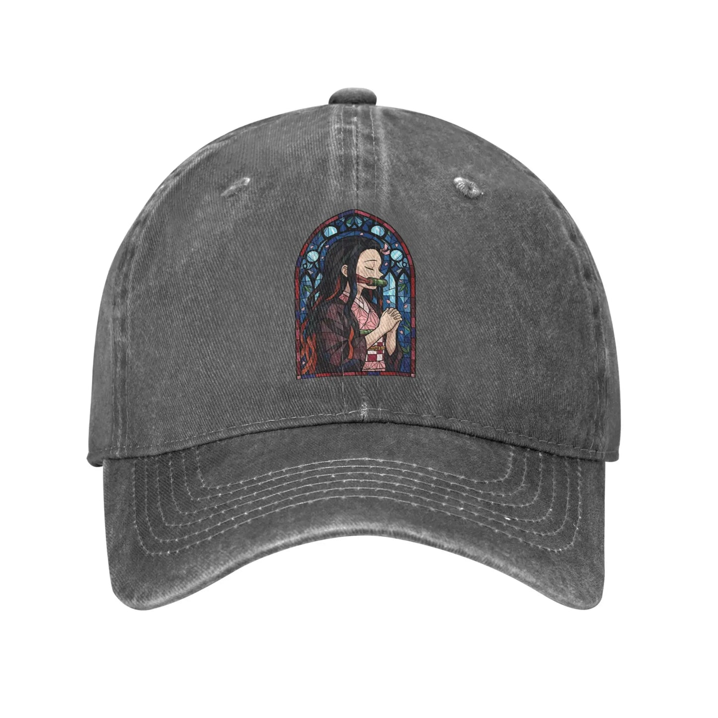 Pure Color Dad Hats Nezuko Kamado Baseball Caps Demon Slayer
