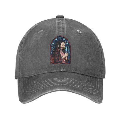 Pure Color Dad Hats Nezuko Kamado Baseball Caps Demon Slayer