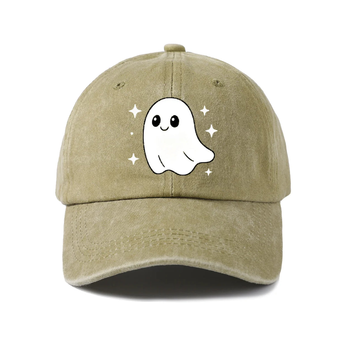 Cute Smiling Ghost Graphic Baseball Cap