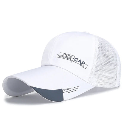 New Quick Dry Mesh Baseball Cap Outdoor Sports Breathable Hat For Men Women