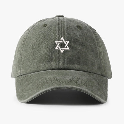 Embroidered Star of David Baseball Caps