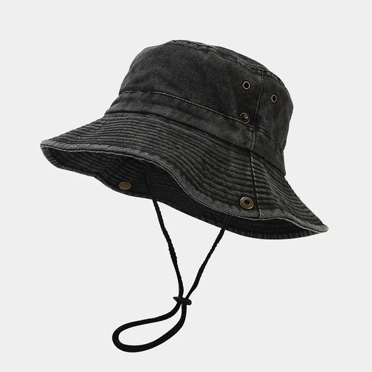 Bucket Hat for Men Pure Cotton Panama Fisherman
