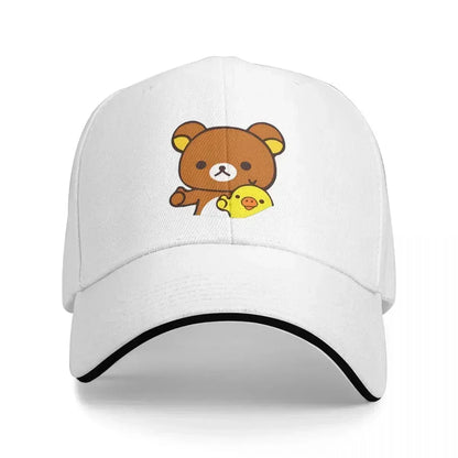 New Rilakkuma Baseball Cap Hip Hop Kawaii Bears Cute Animals