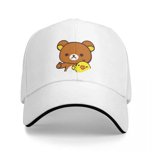 New Rilakkuma Baseball Cap Hip Hop Kawaii Bears Cute Animals