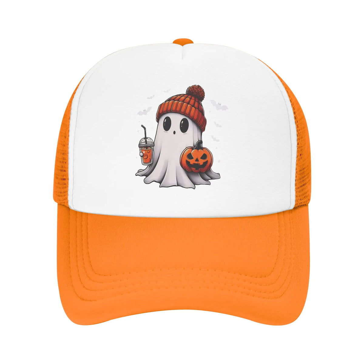 Halloween Cute Ghost Pumpkin Baseball Cap