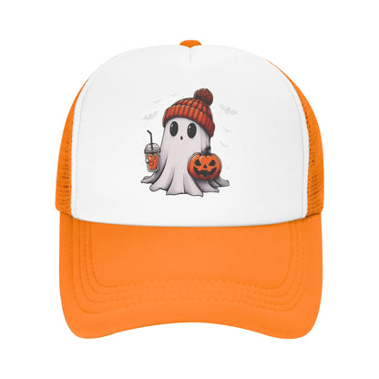 Halloween Cute Ghost Pumpkin Baseball Cap