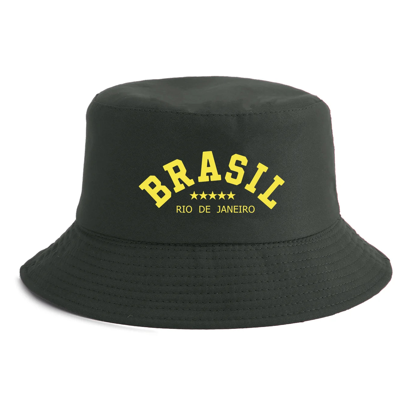 Unisex Brasil Rio de Janeiro Print Bucket Hat