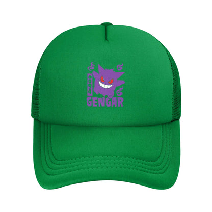 Unisex Pokemoned Gengar Trucker Hats Mesh Baseball Cap