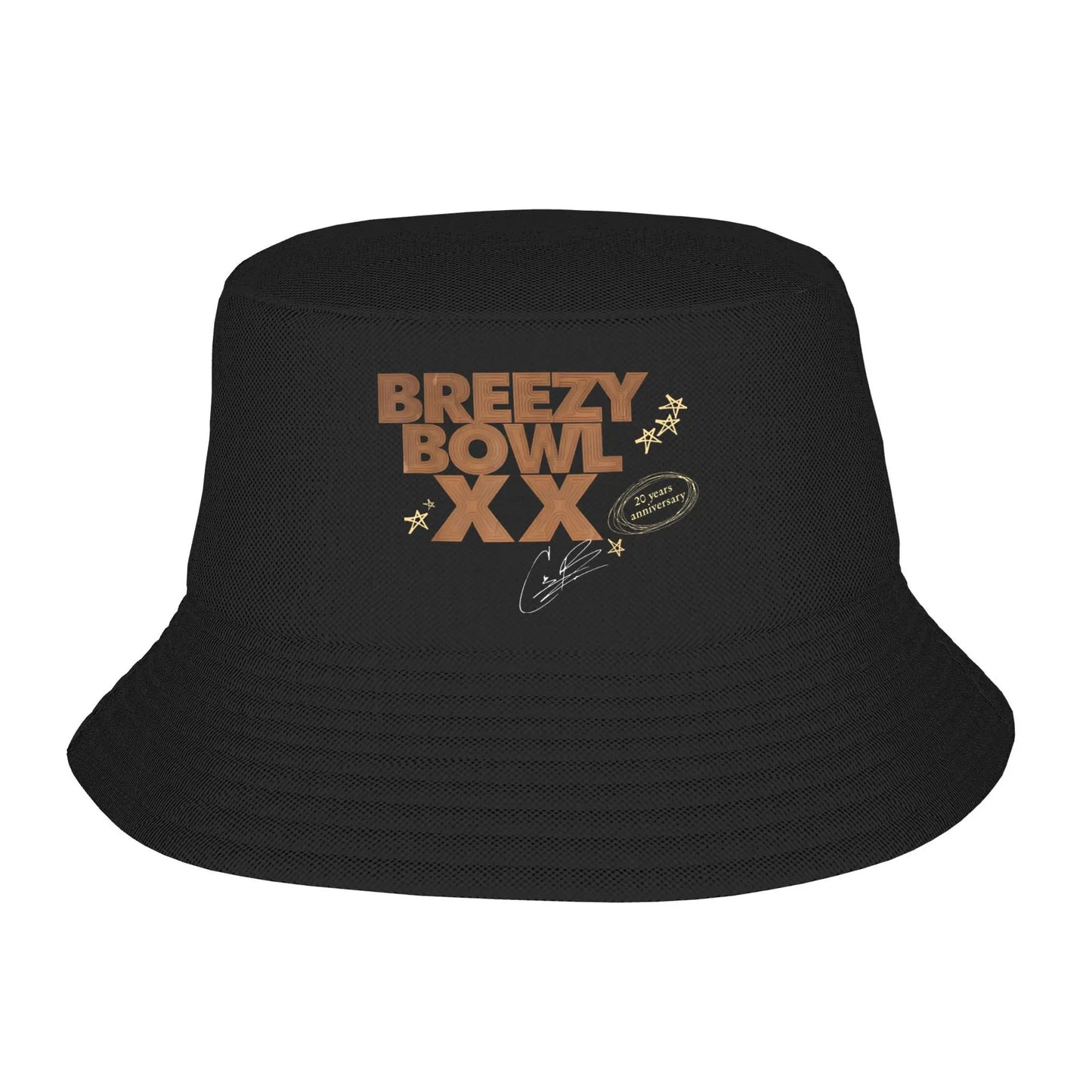 Fashion Bucket Hat Rapper Chris Brown Breezy Bowl XX Tour Bob Hat Girl Boy Cotton Fisherman Caps