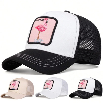 Unisex Flamingo Patch Embroidery Baseball Caps