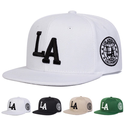 Unisex Letter Embroidery Snapback Caps Spring Autumn Outdoor Adjustable Baseball Hats