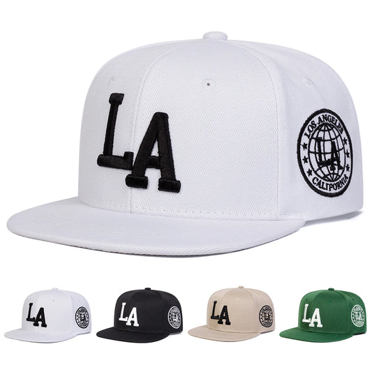 Unisex Letter Embroidery Snapback Caps Spring Autumn Outdoor Adjustable Baseball Hats