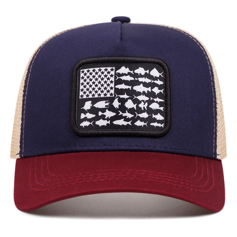 USA National Flag Embroidery Women Men Outdoors Baseball Cap