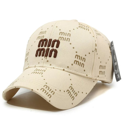 A Red Full-Lettered Baseball Cap With An Embroidered Texture