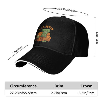 Sick Seven 67 Halloween Meme Funny Meme Six Seven Wordplay Baseball Cap