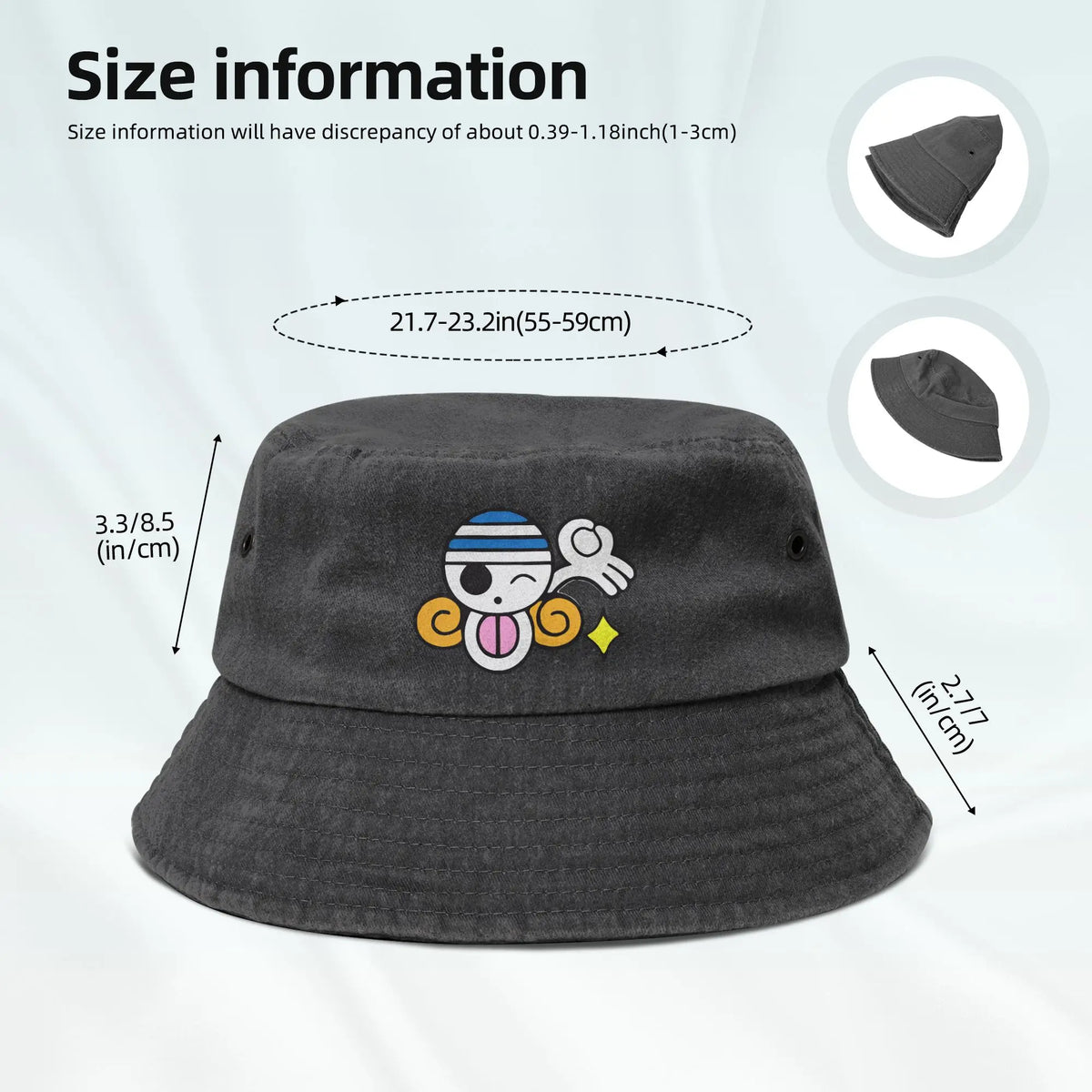 Bucket Hats One Piece Flag Nami Logo