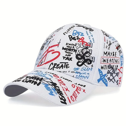 Fashion Graffiti Printing Baseball Cap Outdoor Cotton Casquatte Hat Men Women