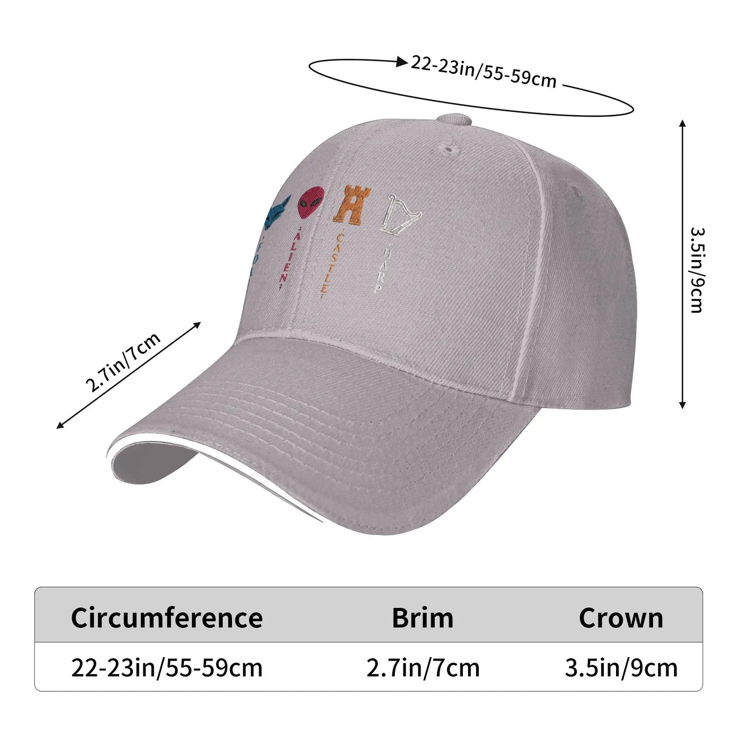 Baseball Cap Fox -Alien -Castle Harper Hunting Camping Baseball Caps