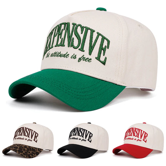 Skateboard Hat Letter EXPENSIVE Embroidered Hip Hop Hat Baseball Hat