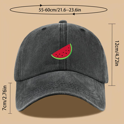 Watermelon Print Baseball Cap